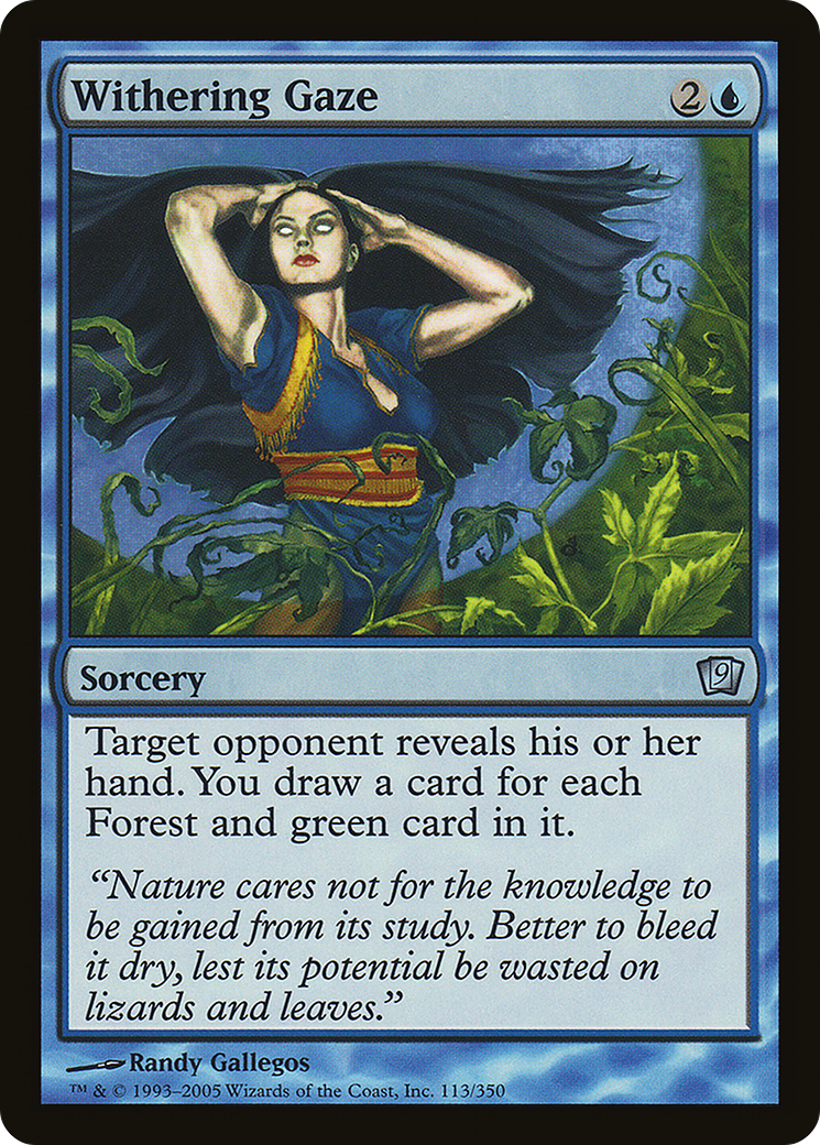 Withering Gaze (9ED-113★) - Ninth Edition Foil