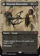 Decorum Dissertation (Borderless) (SOS-292) - Secrets of Strixhaven Foil