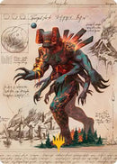 Magmablood Archaic Art Card (Gold-Stamped Planeswalker Symbol) (ASSOS-031) - Art Series: Secrets of Strixhaven