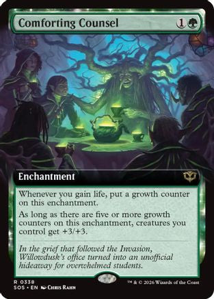 Comforting Counsel (Extended Art) (SOS-338) - Secrets of Strixhaven Foil