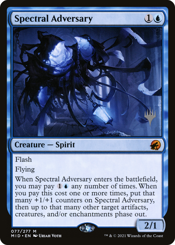 Spectral Adversary (PPMID-077) - Innistrad: Midnight Hunt Promos Foil