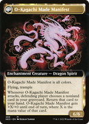 The Kami War // O-Kagachi Made Manifest (NEO-489) - Kamigawa: Neon Dynasty: (Extended Art, fandfc, enchantment) Foil
