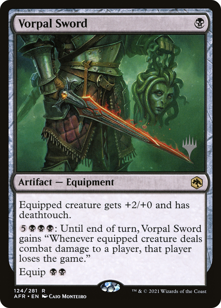 Vorpal Sword (PPAFR-124P) - Adventures in the Forgotten Realms Promos