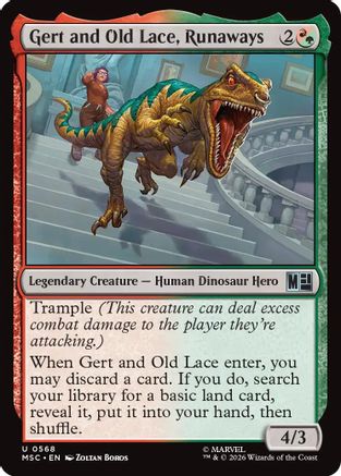 Gert and Old Lace, Runaways (MSH-568) - Marvel Super Heroes Foil