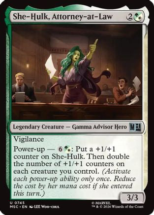 She-Hulk, Attorney-at-Law (MSH-745) - Marvel Super Heroes Foil