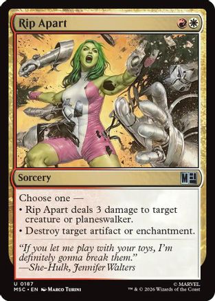 Rip Apart (MSC-187) - Commander: Marvel Super Heroes Foil
