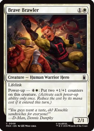 Brave Brawler (MSH-008) - Marvel Super Heroes Foil