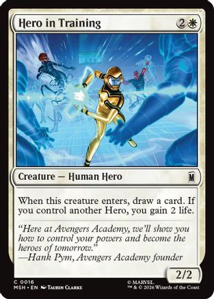 Hero in Training (MSH-016) - Marvel Super Heroes Foil