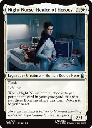 Night Nurse, Healer of Heroes (MSH-026) - Marvel Super Heroes Foil