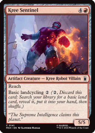 Kree Sentinel (MSH-141) - Marvel Super Heroes Foil