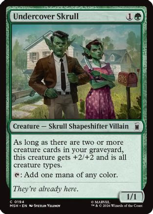 Undercover Skull (MSH-194) - Marvel Super Heroes Foil