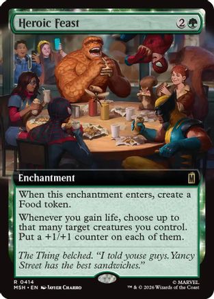 Heroic Feast (Extended Art) (MSH-414) - Marvel Super Heroes