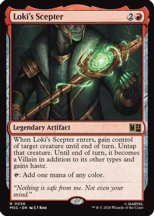 Loki's Scepter (MSC-056) - Commander: Marvel Super Heroes Foil