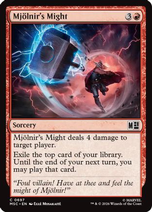 Mjollnir's Might (MSC-697) - Commander: Marvel Super Heroes