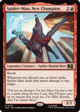 Spider-Man, New Champion (MSC-705) - Commander: Marvel Super Heroes