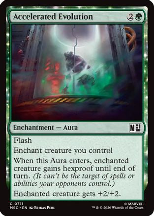Accelerated Evolution (MSC-711) - Commander: Marvel Super Heroes Foil