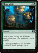 Three Visits (Surge Foil) (MSC-181) - Commander: Marvel Super Heroes Foil