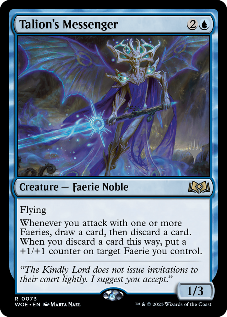 Talion's Messenger (PPWOE-73P) - Wilds of Eldraine Promos Foil