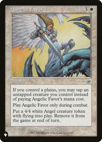 Angelic Favor (LIST-NEM-1) - The List