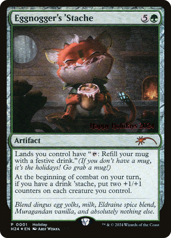 Eggnogger's 'Stache (SPECIAL-001) - Happy Holidays Foil