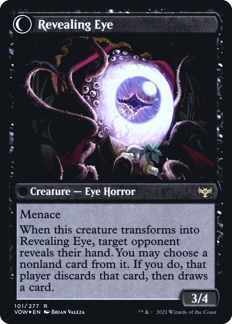 Concealing Curtains // Revealing Eye (PRE-101S) - Innistrad: Crimson Vow Promos: (Double Faced Transform) Foil