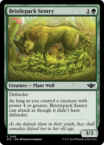 Bristlepack Sentry (OTJ-156) - Outlaws of Thunder Junction Foil