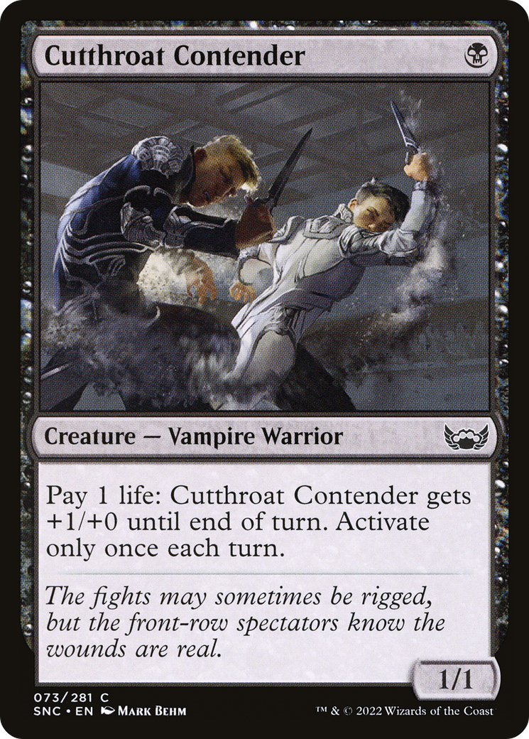 Cutthroat Contender (SNC-073) - Streets of New Capenna Foil