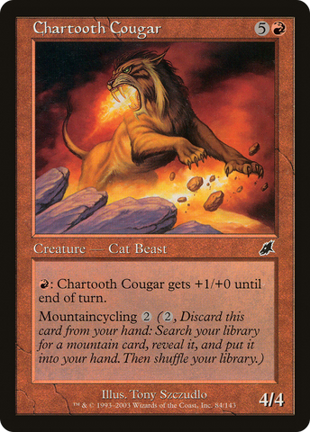 Chartooth Cougar (SCG-084) - Scourge Foil