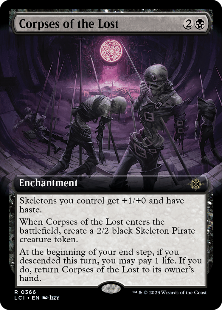 Corpses of the Lost (LCI-366) - The Lost Caverns of Ixalan: (Extended Art) Foil