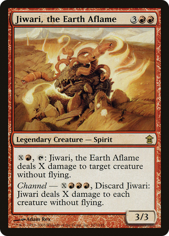 Jiwari, the Earth Aflame (SOK-107) - Saviors of Kamigawa Foil
