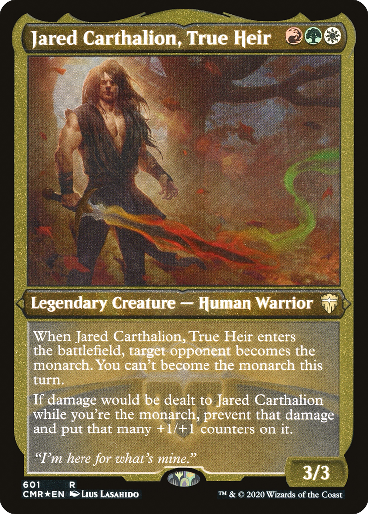 Jared Carthalion, True Heir (CMR-601) - Commander Legends Foil