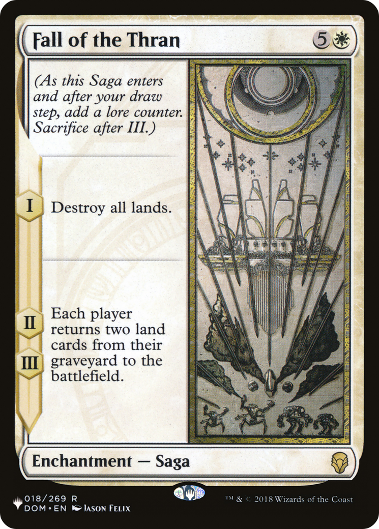 Fall of the Thran (LIST-DOM-18) - The List