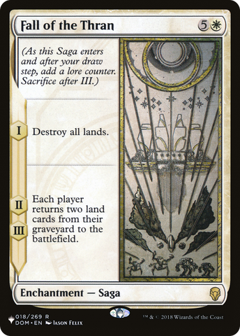 Fall of the Thran (LIST-DOM-18) - The List
