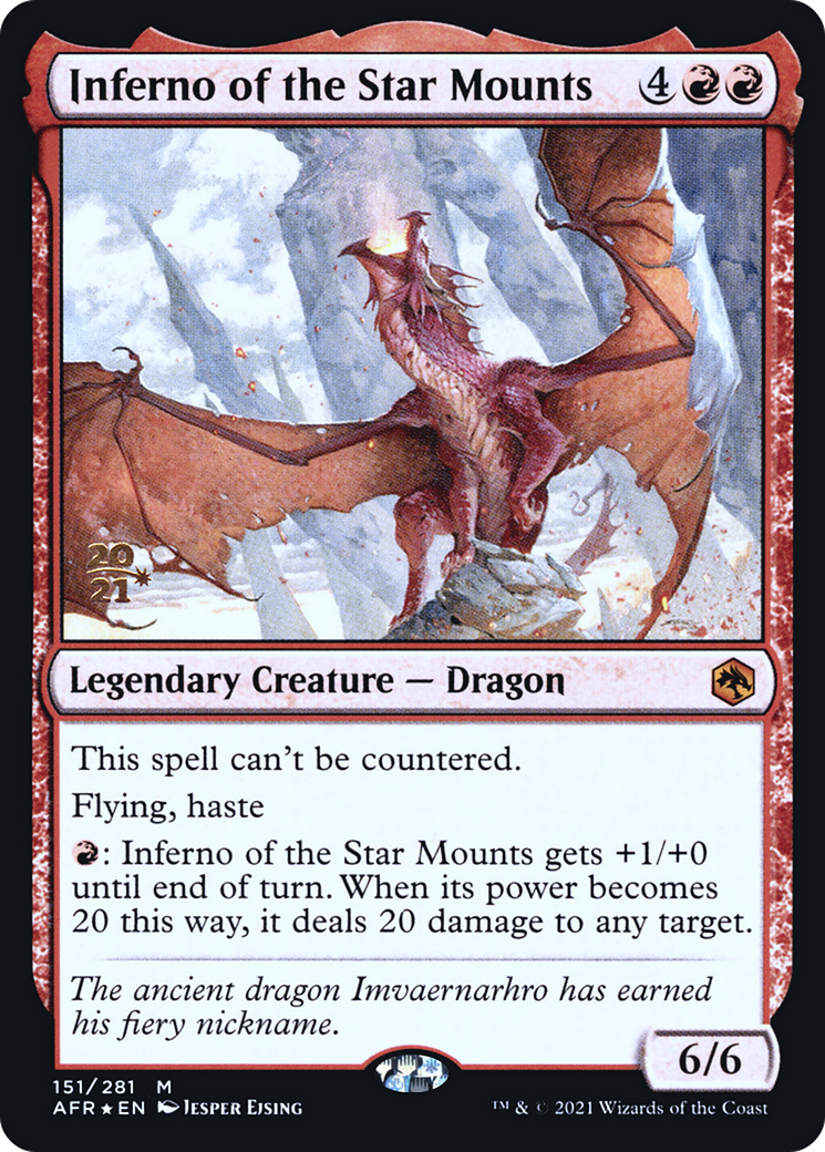 Inferno of the Star Mounts (PRE-151S) - Adventures in the Forgotten Realms Promos Foil