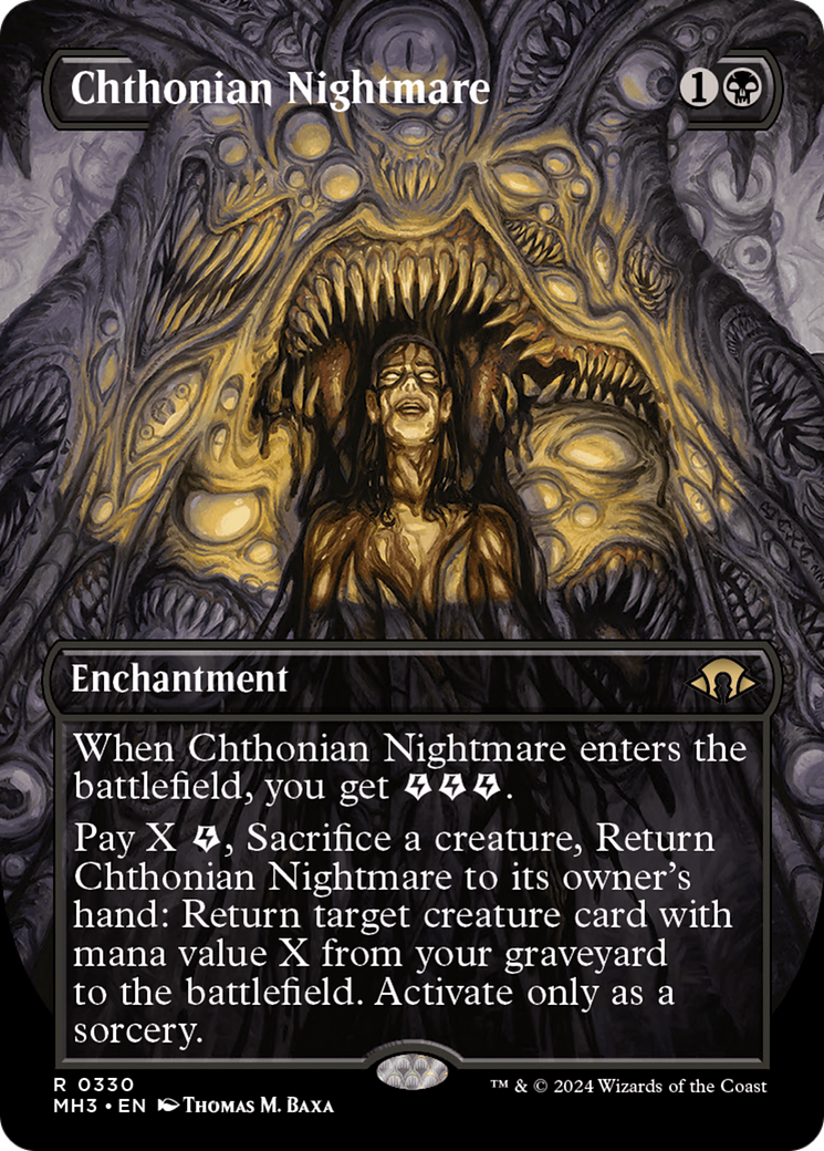 Chthonian Nightmare (Borderless) (MH3-330) - Modern Horizons 3 (Borderless) Foil