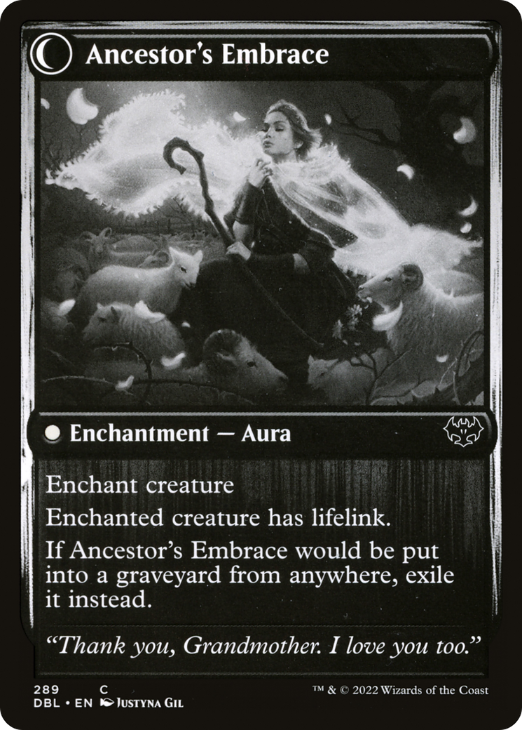 Kindly Ancestor // Ancestor's Embrace (DBL-289) - Innistrad: Double Feature: (Double Faced Transform) Foil