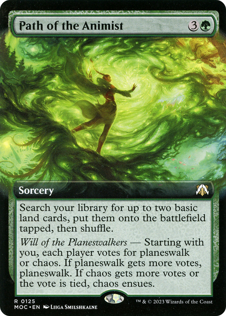 Path of the Animist (MOC-125) - March of the Machine Commander: (Extended Art) Foil