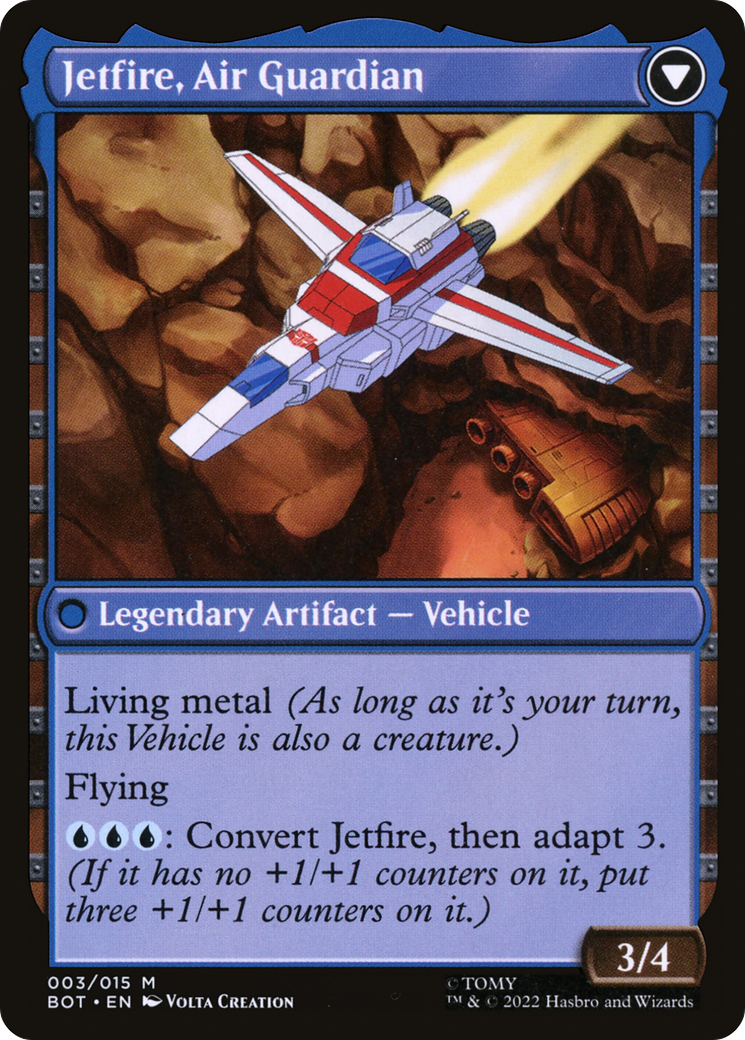 Jetfire, Ingenious Scientist // Jetfire, Air Guardian (BOT-003) - Transformers: (convertdfc) Foil