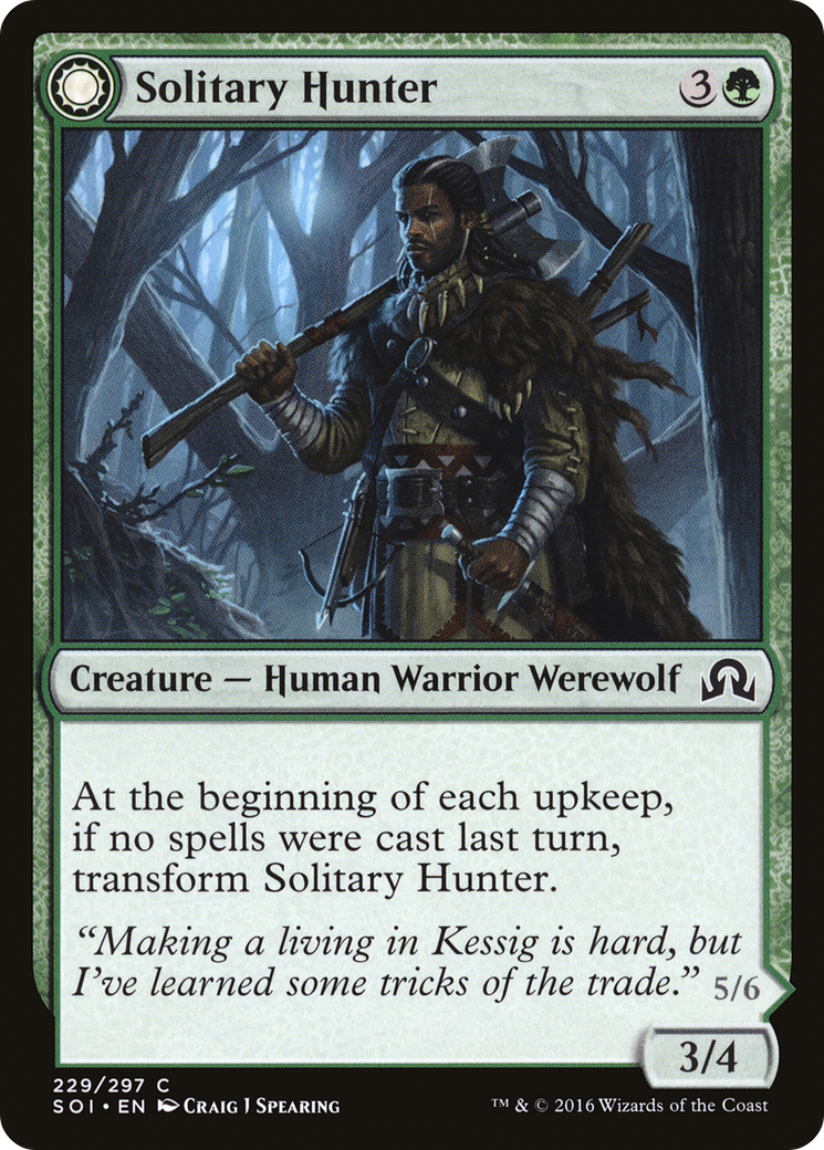 Solitary Hunter // One of the Pack (SOI-229) - Shadows over Innistrad: (Double Faced Transform) Foil