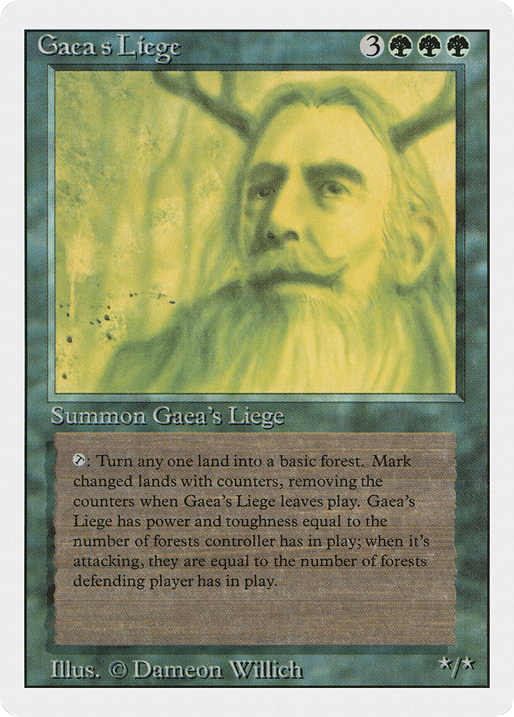Gaea's Liege (3ED-198) - Revised Edition