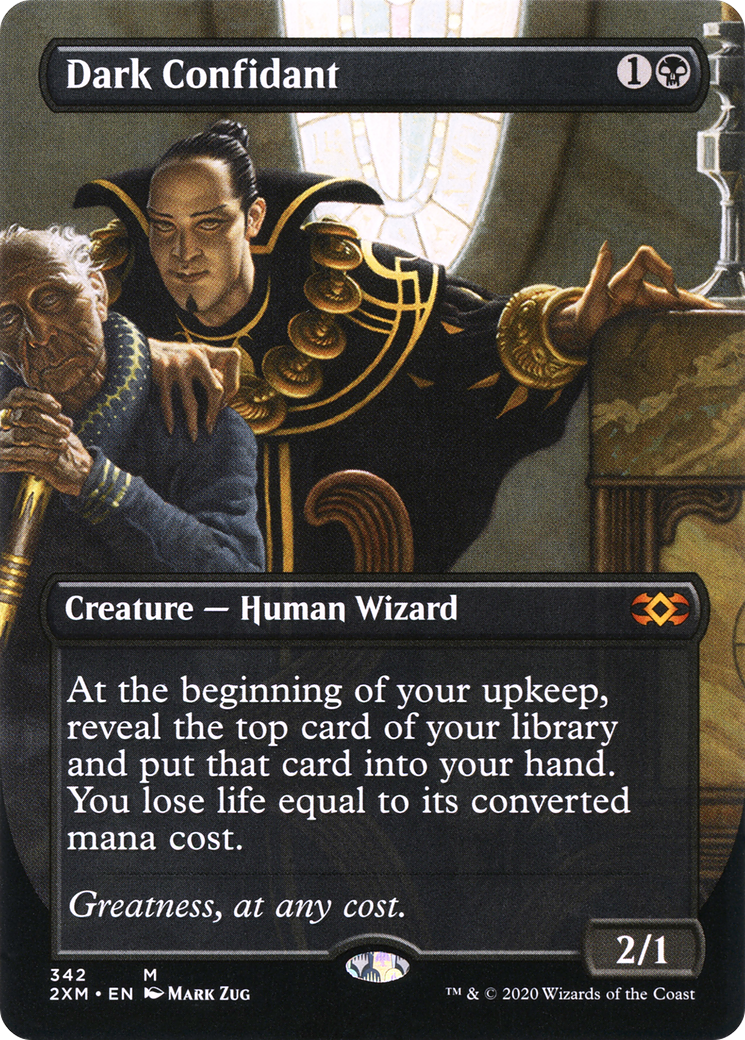 Dark Confidant (2XM-342) - Double Masters (Borderless) Foil