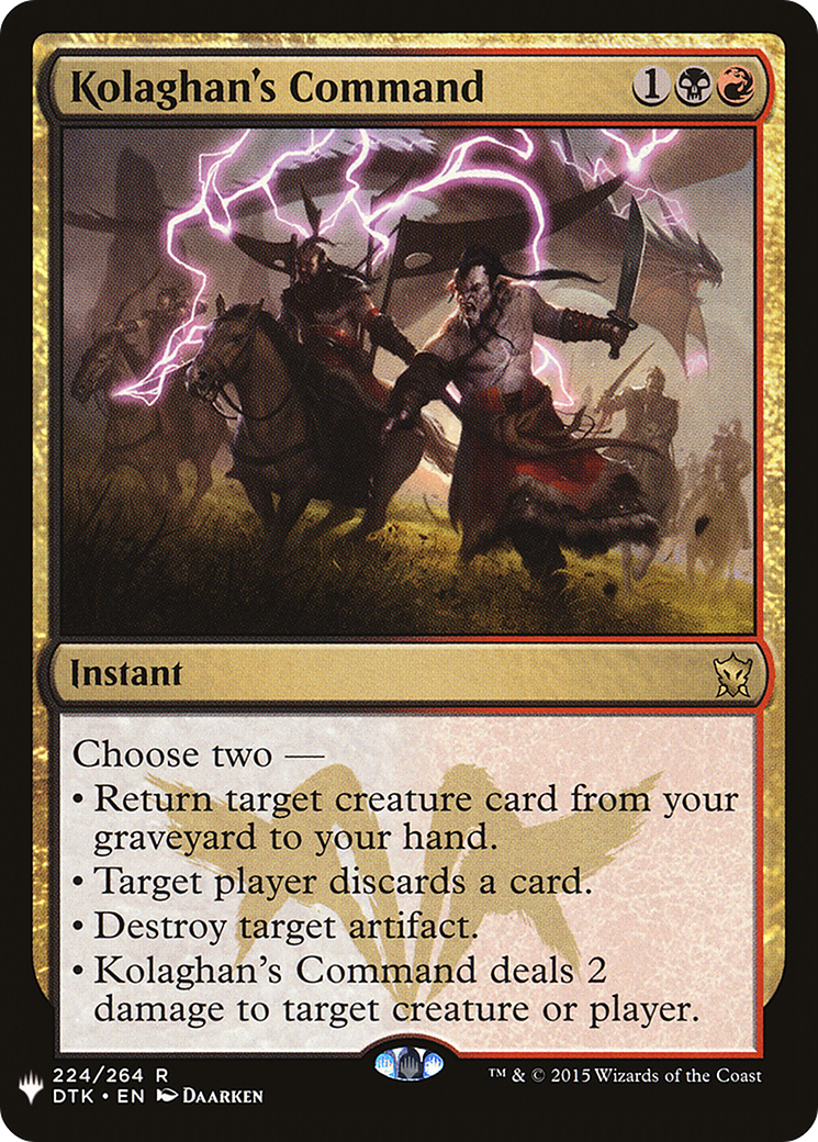 Kolaghan's Command (LIST-224) - The List