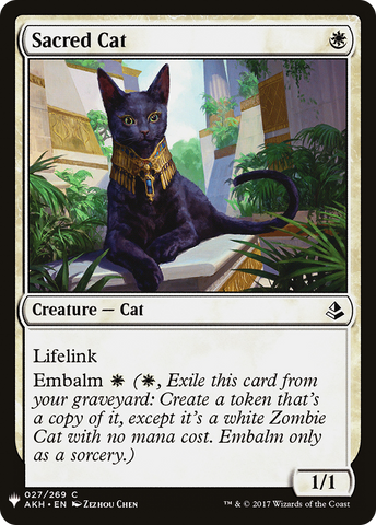 Sacred Cat (LIST-AKH-27) - The List