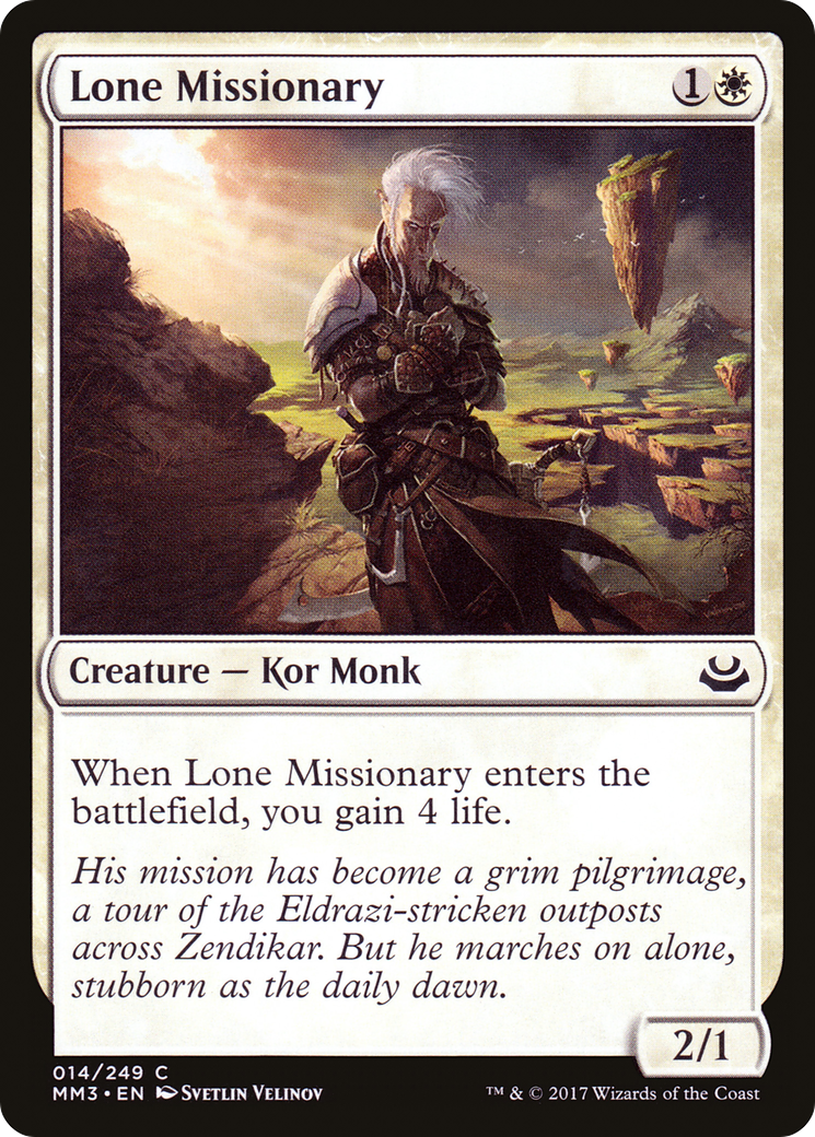 Lone Missionary (MM3-014) - Modern Masters 2017 Foil