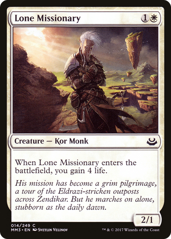 Lone Missionary (MM3-014) - Modern Masters 2017 Foil