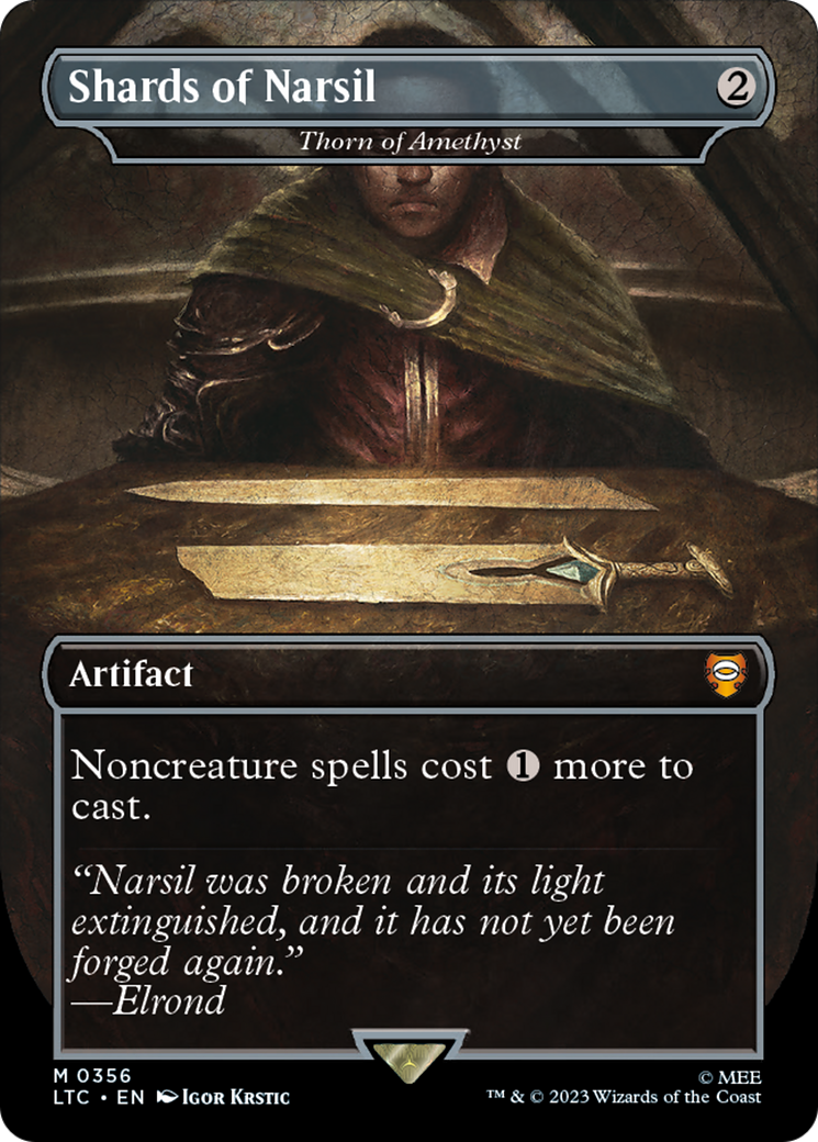 Thorn of Amethyst (LTC-356) - Tales of Middle-earth Commander / Shards of Narsil (Borderless) Foil