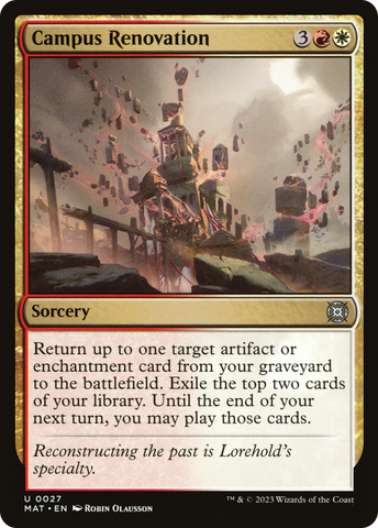 Campus Renovation (MAT-027) - March of the Machine: The Aftermath Foil