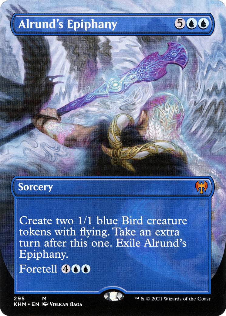 Alrund's Epiphany (KHM-295) - Kaldheim (Borderless) Foil