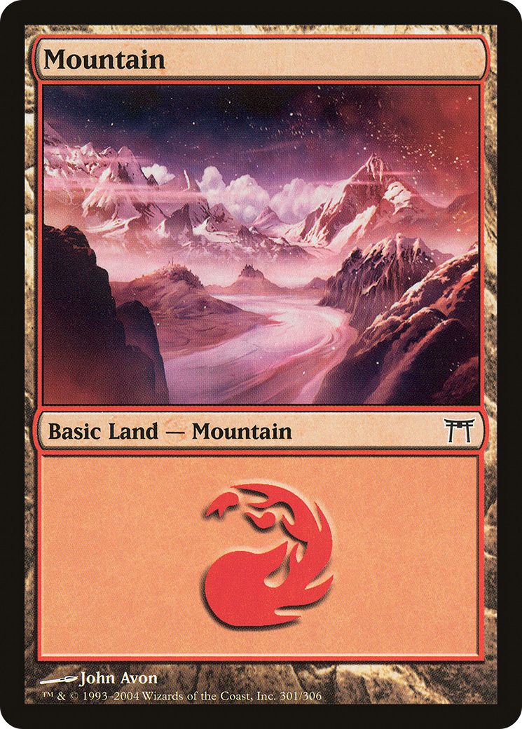 Mountain (CHK-301) - Champions of Kamigawa Foil