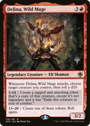 Delina, Wild Mage (PPAFR-138P) - Adventures in the Forgotten Realms Promos Foil